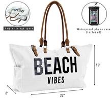 Load image into Gallery viewer, Keho &quot;Beach Vibes&quot; Bag (Shoulder Length) - Off White