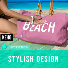 Load image into Gallery viewer, SALE: Set of 2 Beach Bags - (White and Pink)