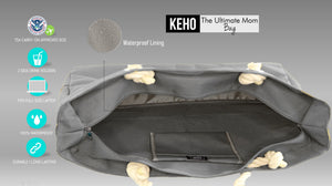 KEHO XXL Ultimate"Mom" Hospital Bag/Overnight Pregnancy Bag - (Grey)