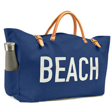 Load image into Gallery viewer, Keho Large Beach Bag &quot;Short Handle Tote&quot; - (Navy)