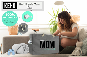 KEHO XXL Ultimate"Mom" Hospital Bag/Overnight Pregnancy Bag - (Grey)