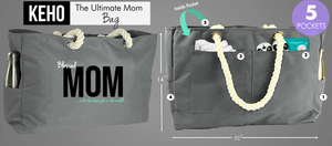 KEHO XXL Ultimate"Mom" Hospital Bag/Overnight Pregnancy Bag - (Grey)