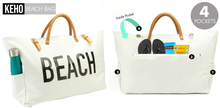 Load image into Gallery viewer, Keho Beach Bag (Shoulder Length) - Off White