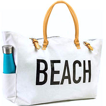 Load image into Gallery viewer, Keho Beach Bag (Shoulder Length) - Off White