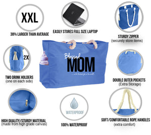 KEHO XXL Ultimate"Mom" Hospital Bag/Overnight Pregnancy Bag - (Blue)