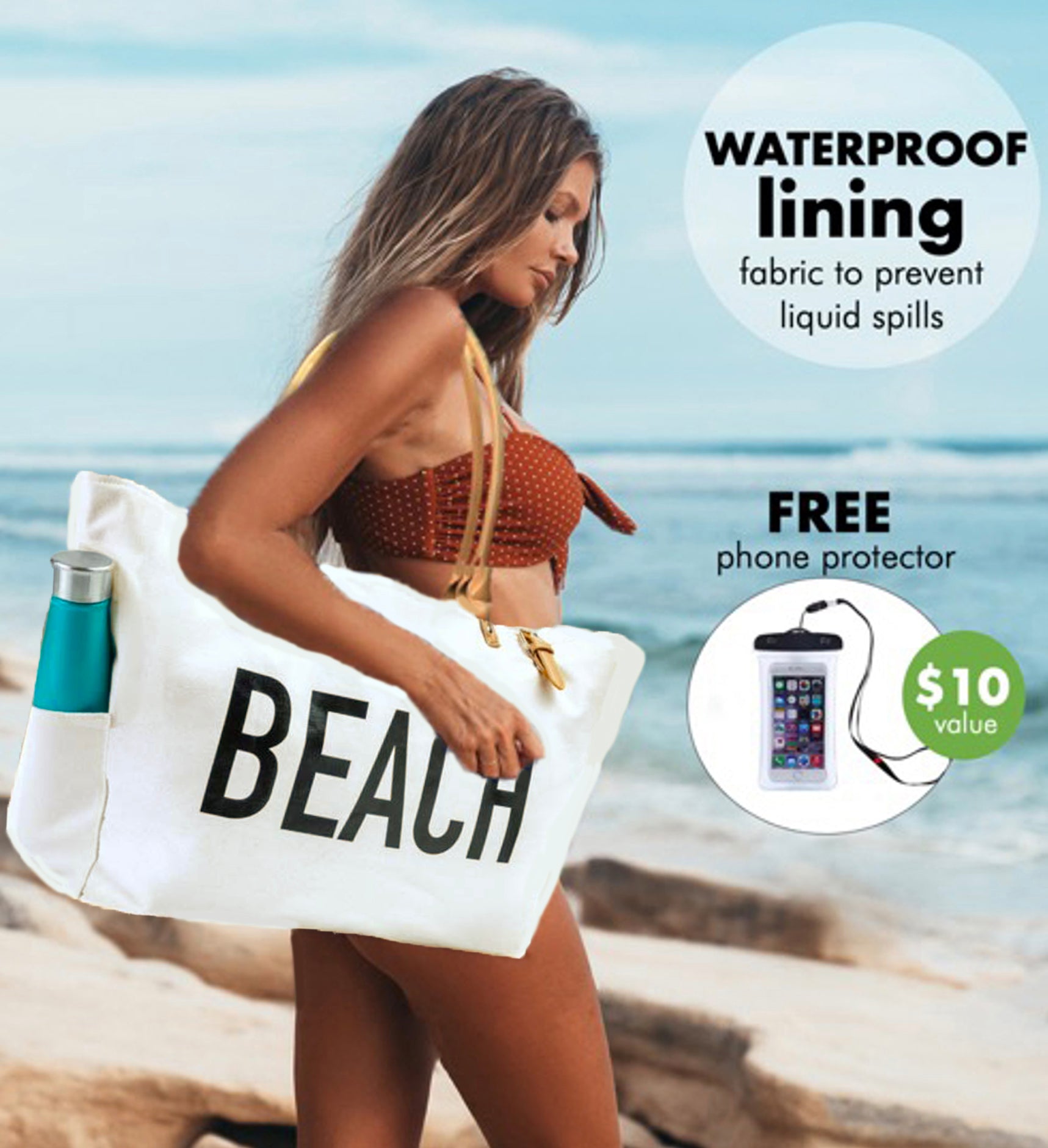 Keho Beach Bag Shoulder Length Off White Keho Bags